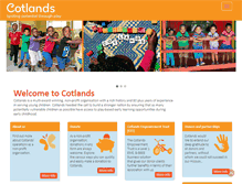Tablet Screenshot of cotlands.org.za
